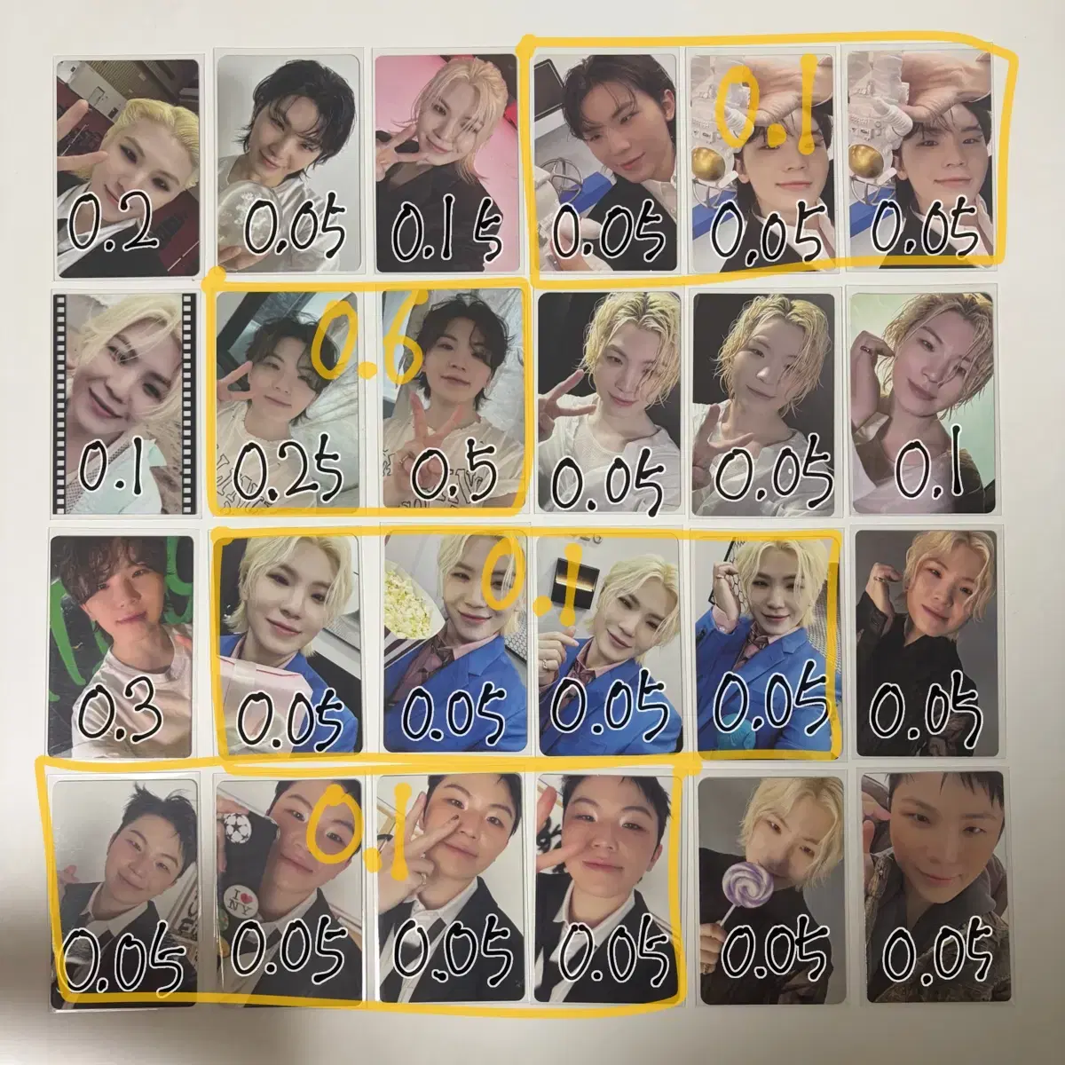 포마가격) 세븐틴 우지 지훈 포카 양도 판매 교환 6
