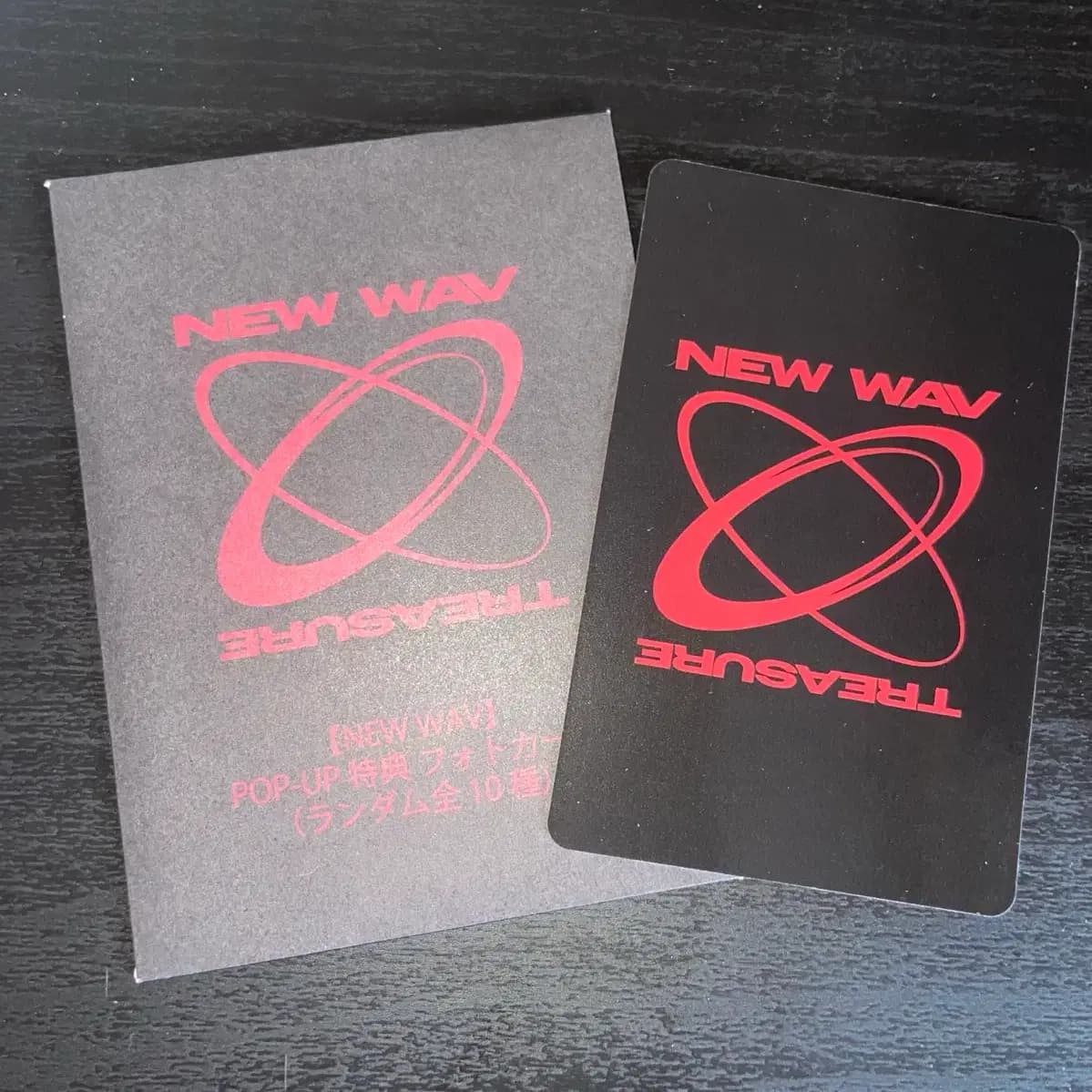 트레저 일본 팝업 new wav 뉴웨이브 아사히 구매 특전 포카 포토카드 2