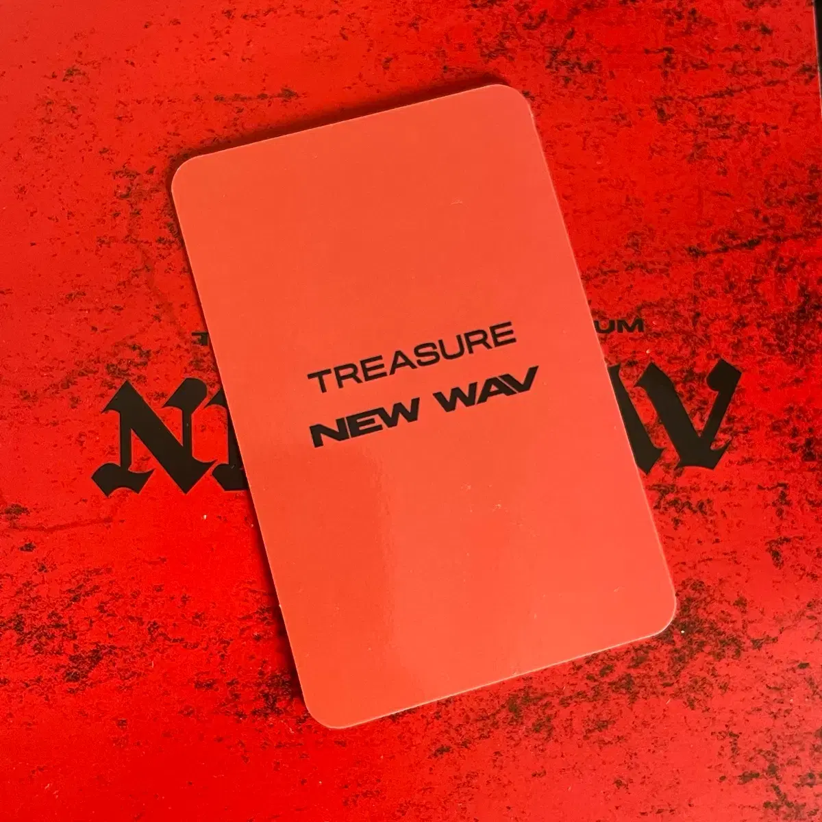 트레저 아사히 일본 타워레코드 뉴웨이브 new wav 특전 포카 포토카드 2