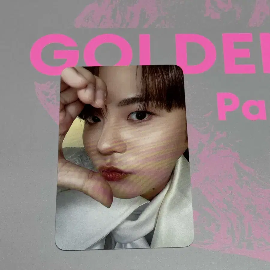 에이티즈14번째 미니 앨범 골든 아워 파트 5 핑크 LP 버전 종호 포카