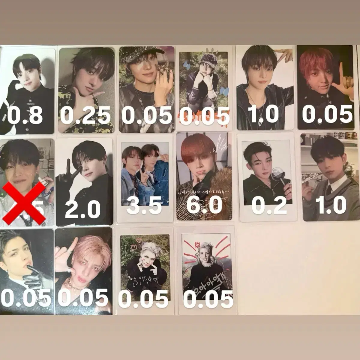 앤팀 의주 니콜라스 죠 하루아 마키 포카 포토카드 트레카 폴라 양도 판매 1