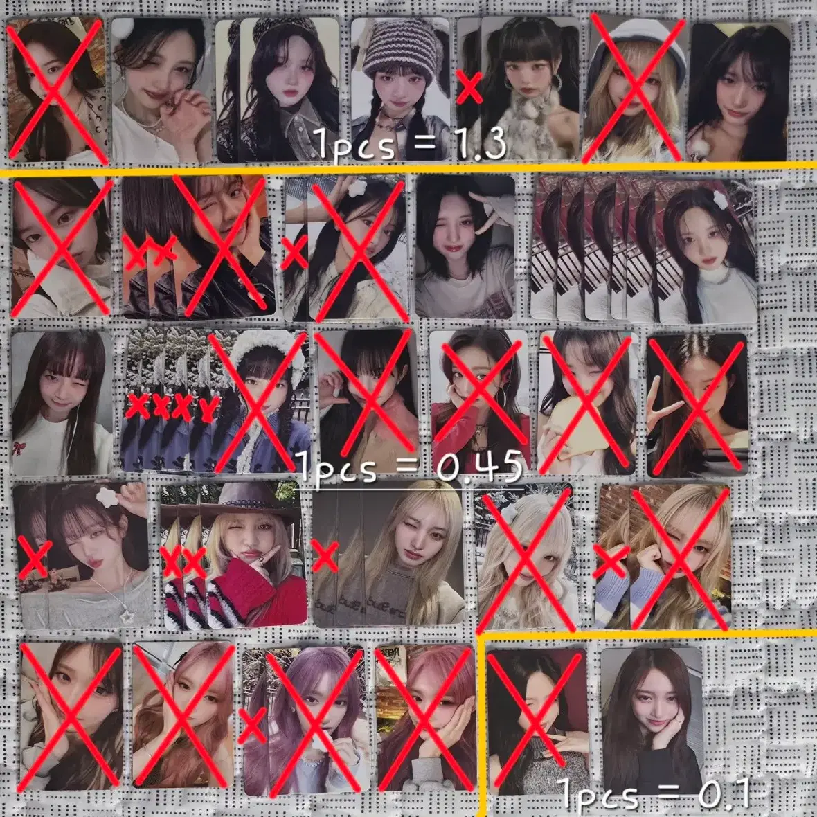 아이브 미공포 앨포 포토카드 포카 판매해요! 유진가을레이 원영리즈이서2 4