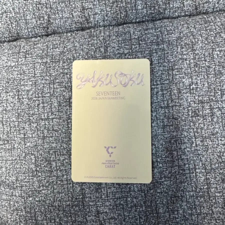 세븐틴 디에잇 일본 팬미팅 야쿠소쿠 YAKUSOKU 캐럿존 포카 2