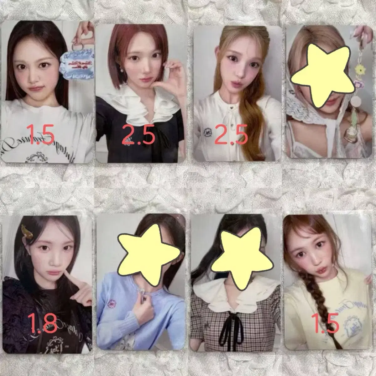 [분철] *구매완료* 하츠투하츠 릴리브라운 포카 분철 1