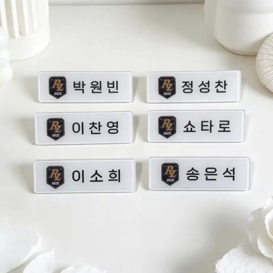 라이즈 명찰 뱃지 찬영 은석 소희 쇼타로 성찬 원빈 포카 인형 키링 1