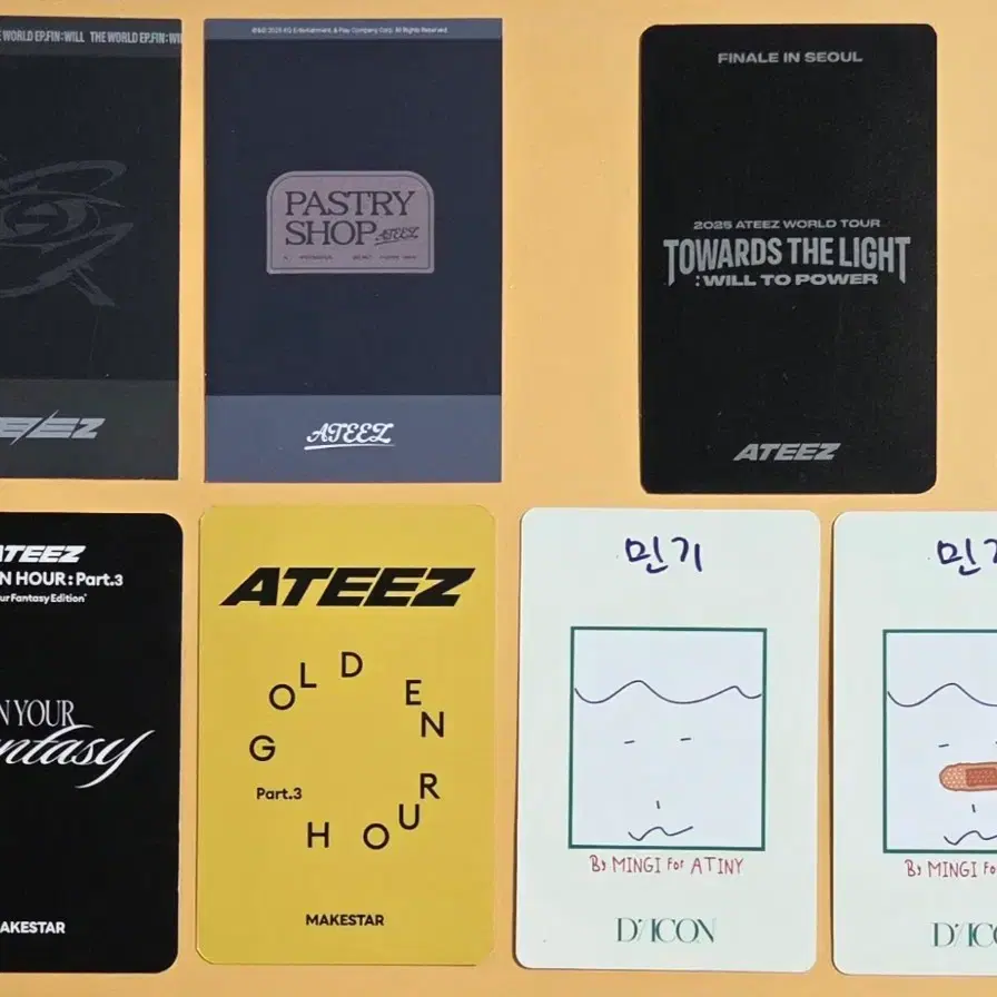 ATEEZ 에이티즈 민기 플레이코드 디아이콘 KQ샵 특전 포카 포토카드 2
