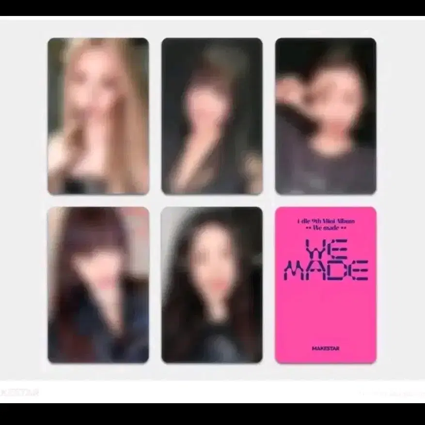 아이들 깁댓러브 크로우 멬스 분철 포카앨범 미연민니소연우기슈화