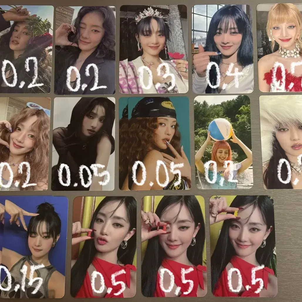 제시가능) 아이들 여자아이들 포카 민니미연소연우기슈화 앨범공방역조공 2