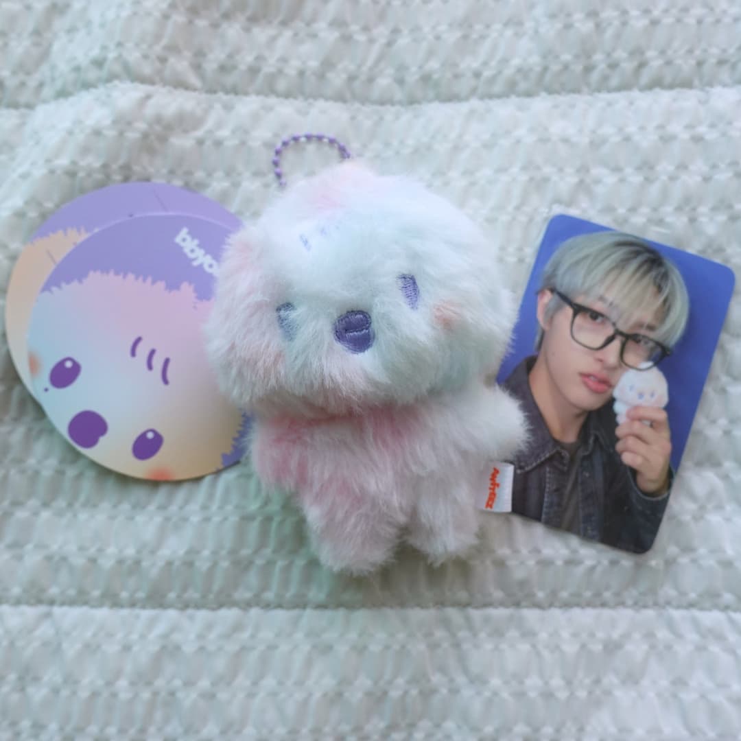 포카포함) ATEEZ 타이니티즈 민기 뿅밍이 컬러믹스 키링 인형 에이티즈