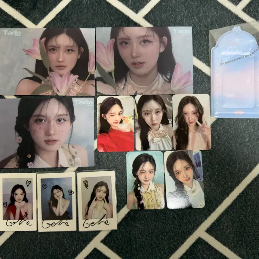 아이브 가을 타다팝스 잡지 중국 포카 포토카드 홀더