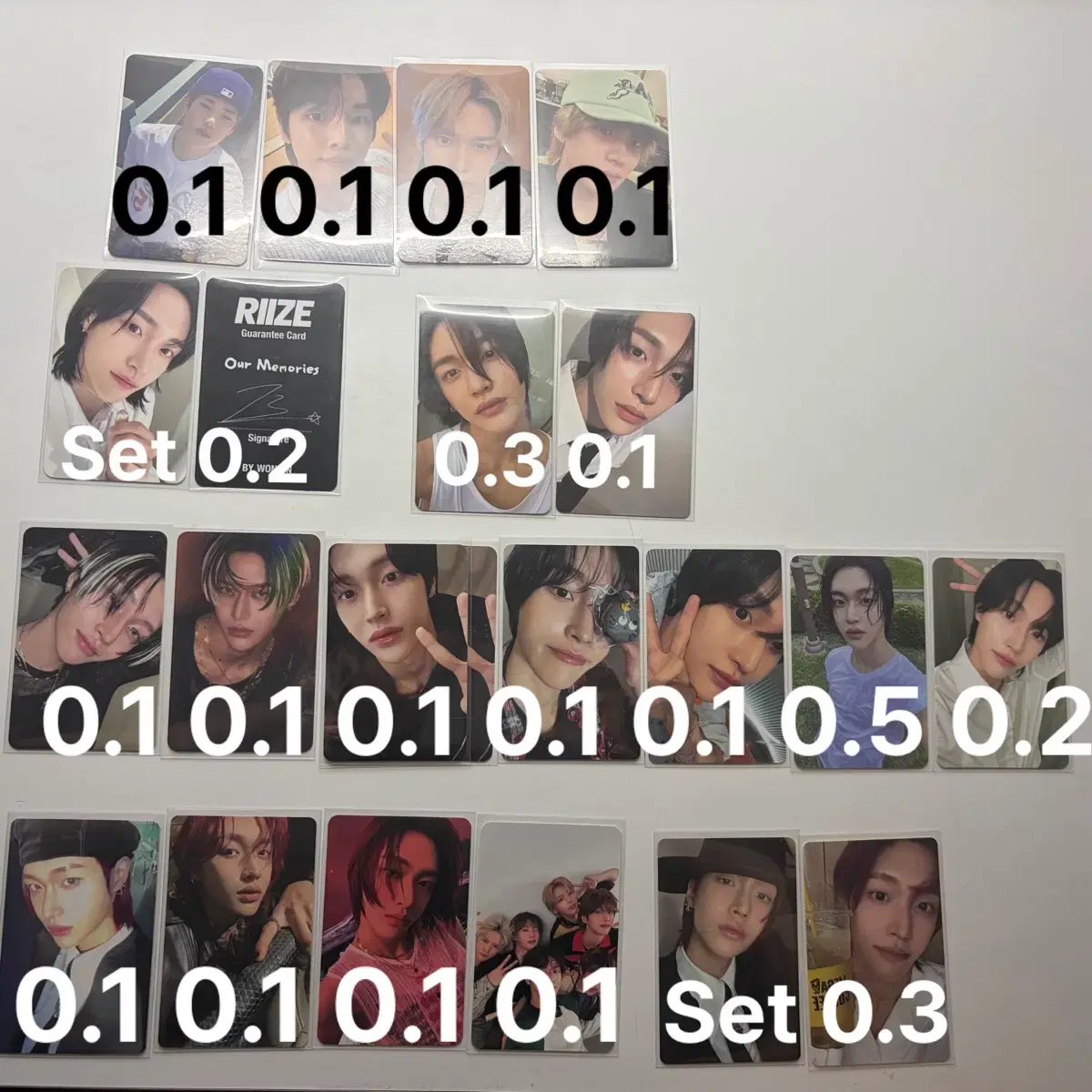 급처) 라이즈 은석성찬원빈소희찬영 포카 양도