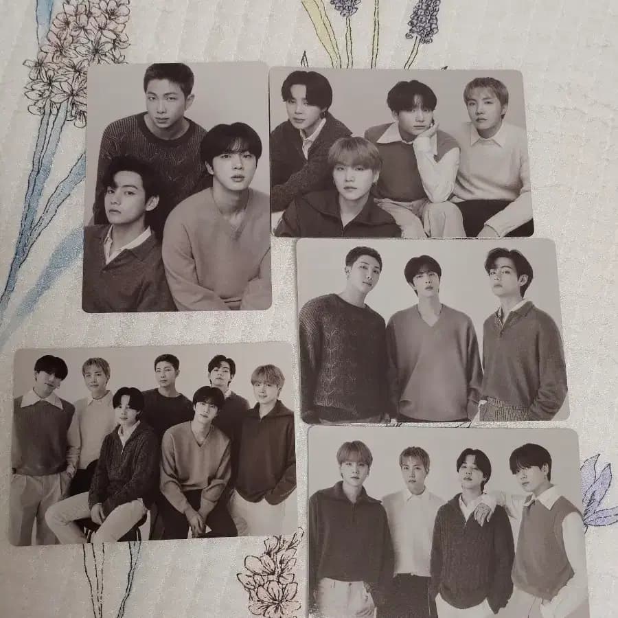 BTS 방탄소년단 단체, 유닛 모노크롬 포카 드볼 1