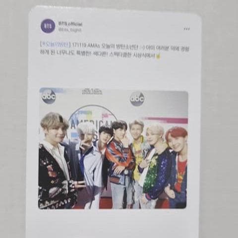 BTS 10주년 Festa 오늘의방탄 단체포카 2