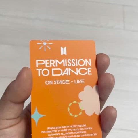 폭덤) 방탄 bts 퍼투댄 퍼미션투댄스 라이브 앨범 지민 포카 4