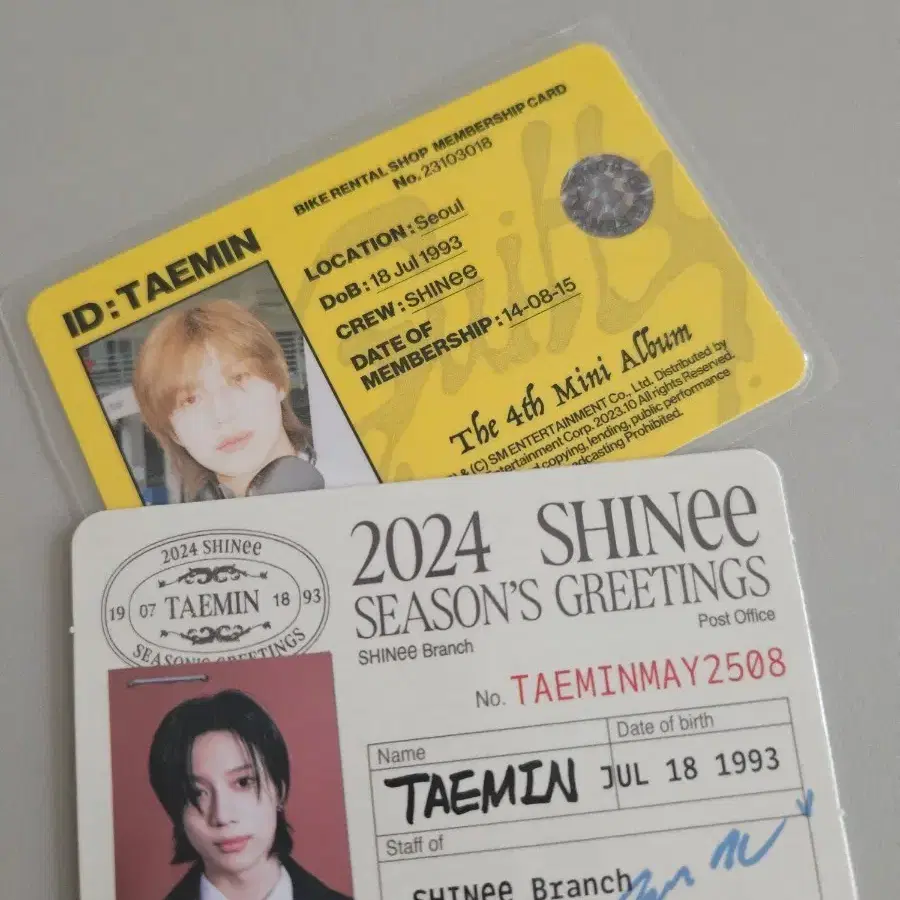 태민 2024 시즌 그리팅등 포토카드 1