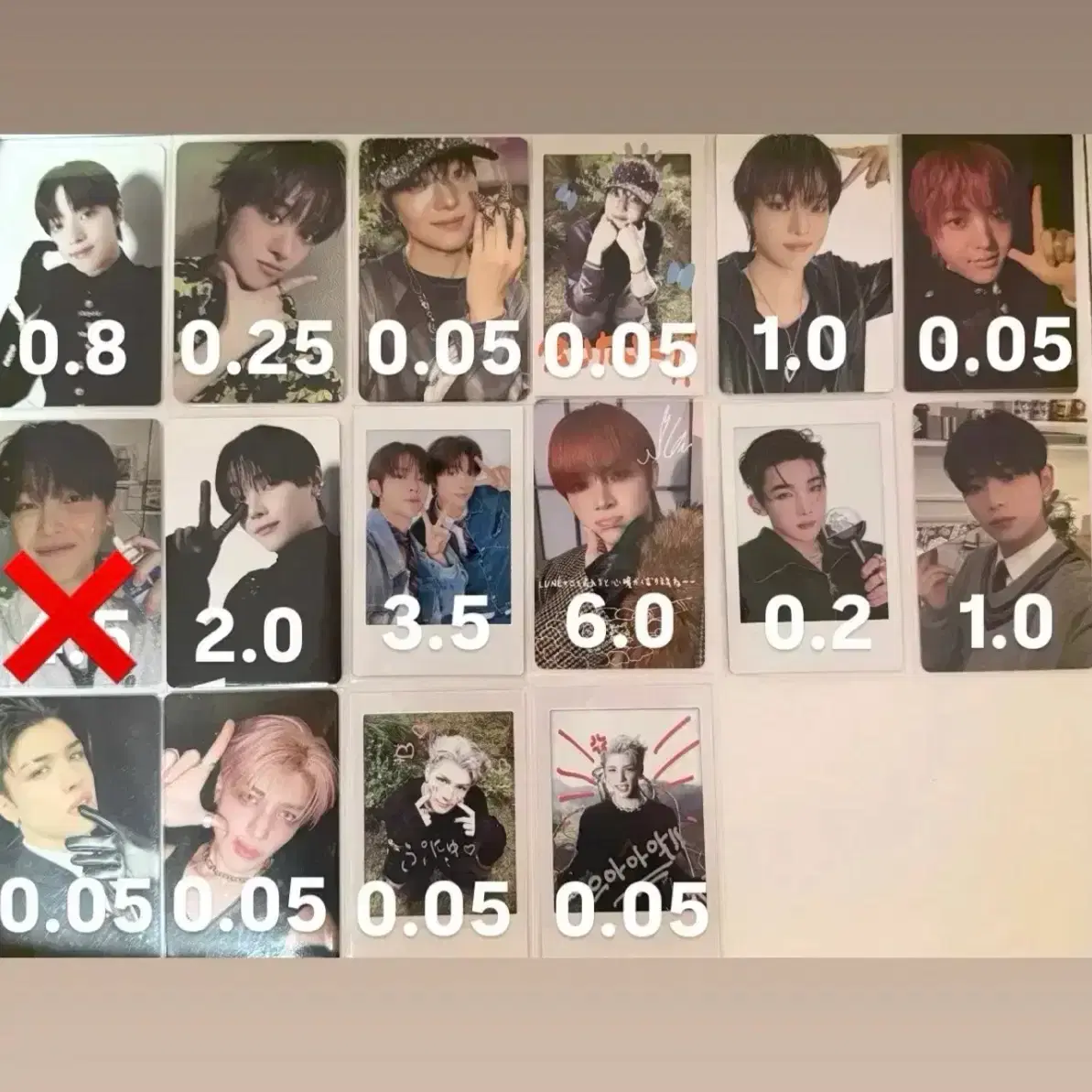 앤팀 의주 니콜라스 죠 하루아 마키 포카 포토카드 트레카 폴라 양도 판매 1