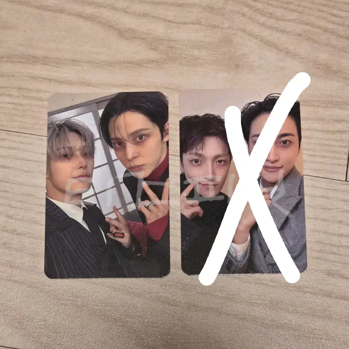 에이티즈 미공포 유닛 포카 사웨 트타 윤호 민기 yungi ateez yunho mingi 1