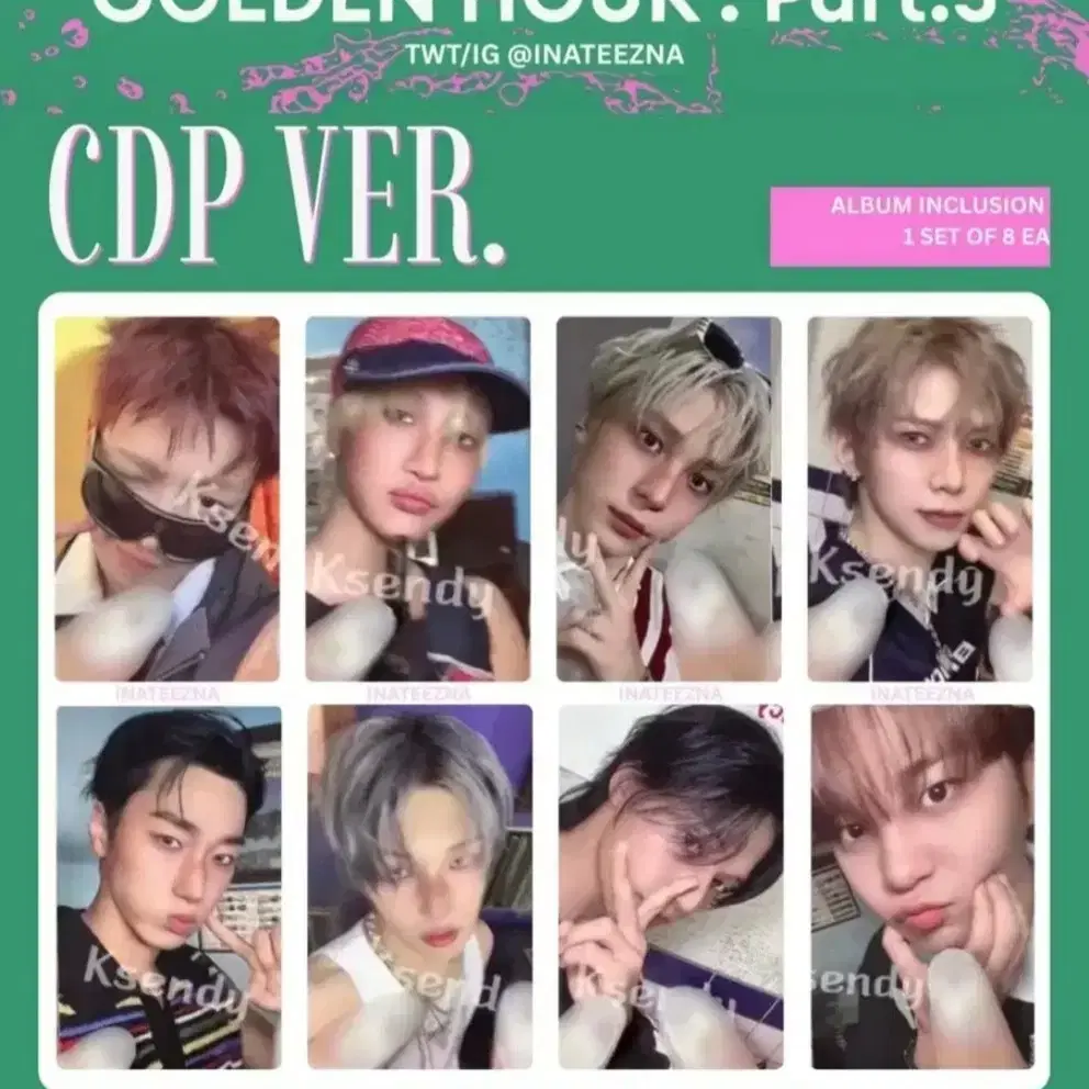 only 포카) 에이티즈 (ATEEZ) CDP / GOLDEN HOUR: Part.5 미니앨범 14집 (CDP VER) 포토카드 1