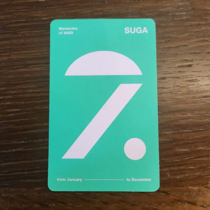 (마지막 상품) 방탄소년단bts 윤기Suga 2020메모리즈DVD포카양도 3