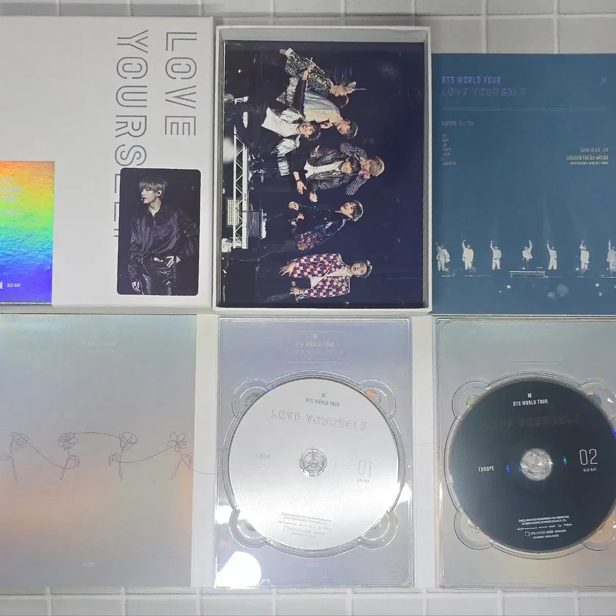 방탄소년단 LYS 유럽 블루레이 풀셋 뷔 포토카드 포함 BTS V PC 2