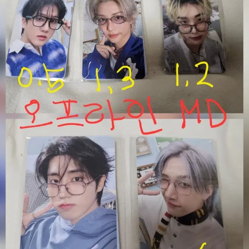 스키즈 팬미팅 오프라인MD 포카 5장 팔아요