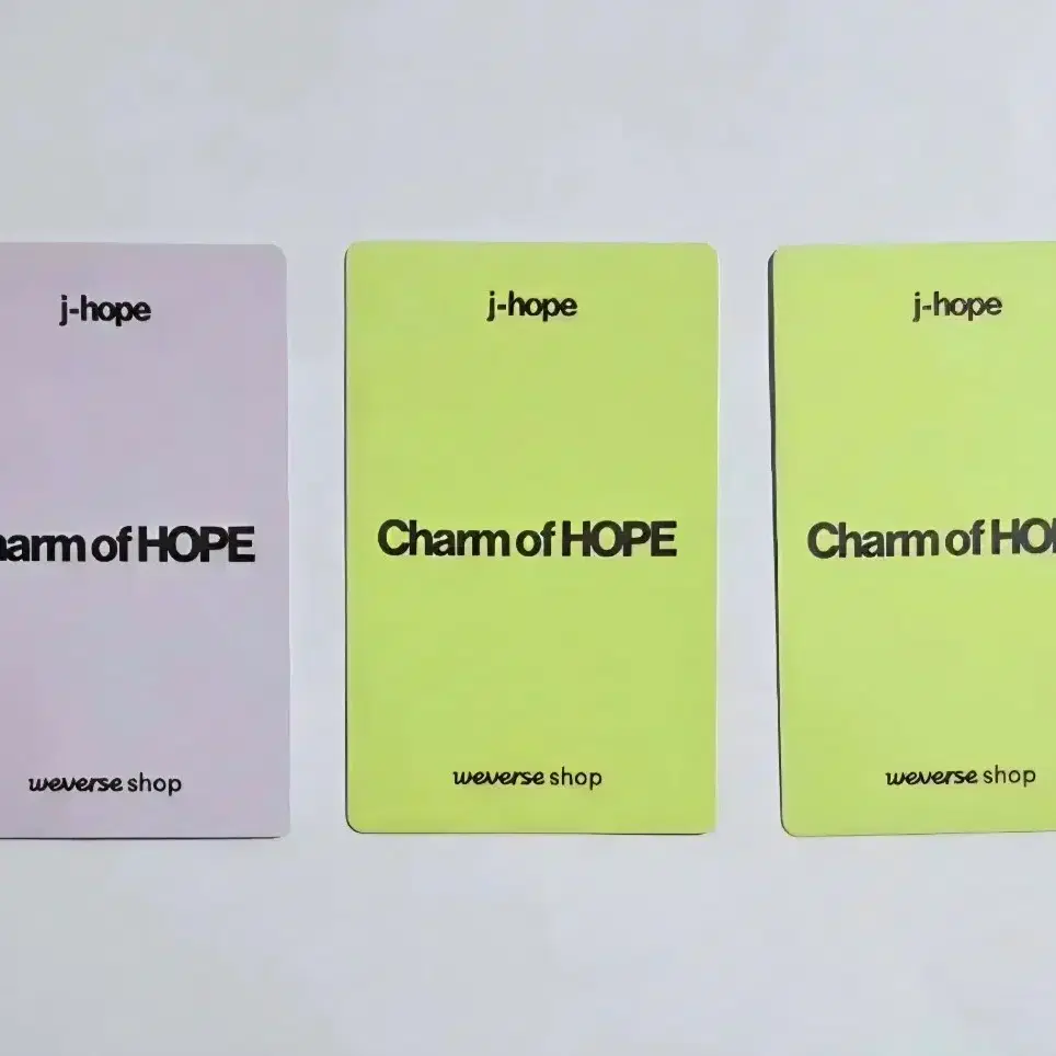BTS 제이홉 charm of hope 위버스 특전 포카 2