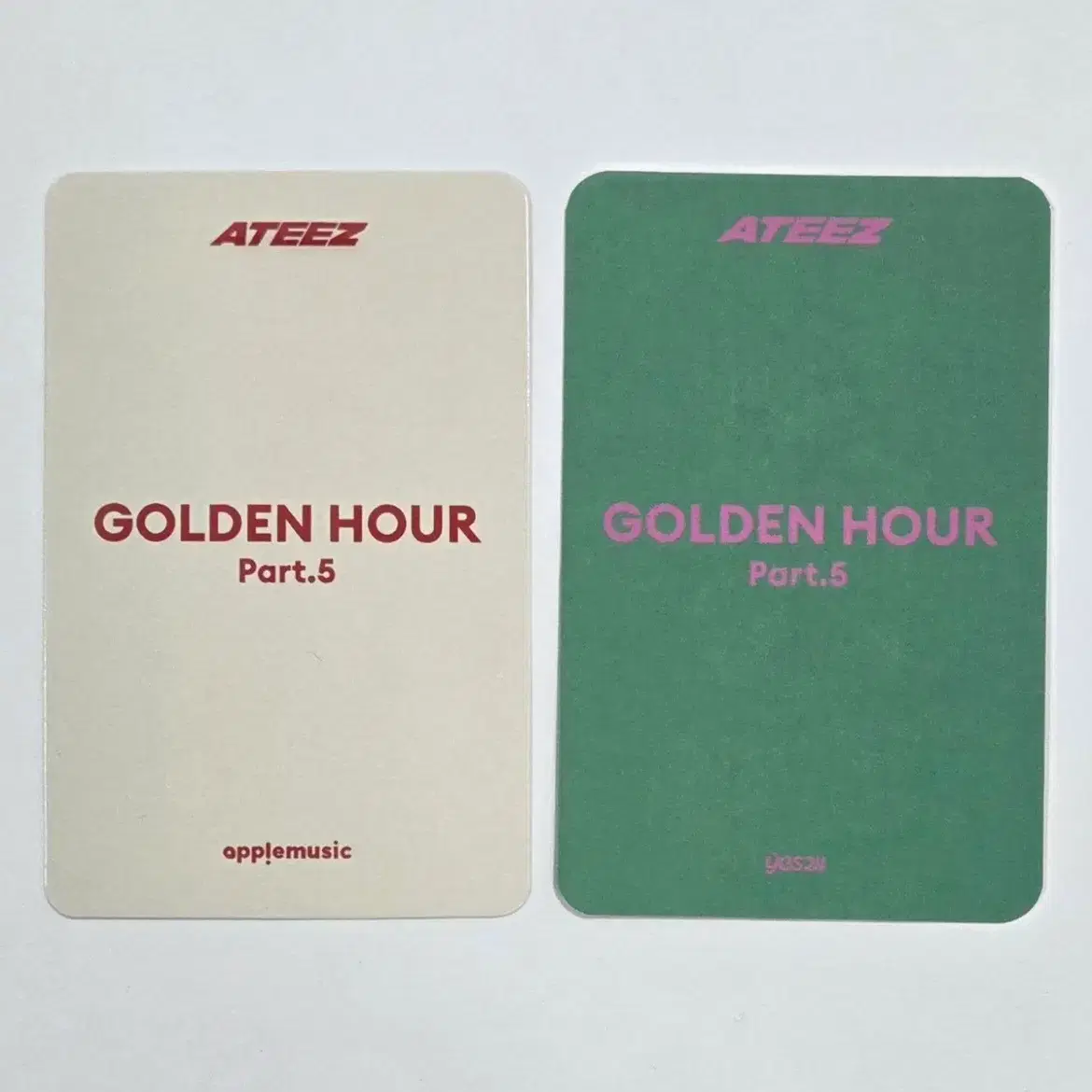 ATEEZ 에이티즈 성화 part.5 yes24 애플뮤직 특전 포카 포토카드 2