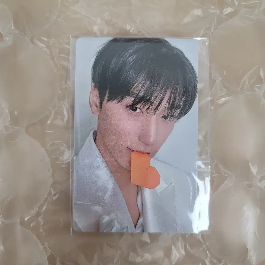에이티즈 핑크 LP 산 최산 포카