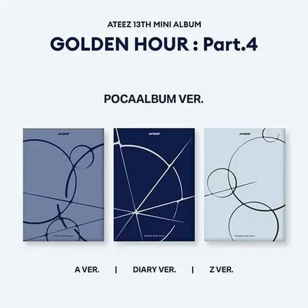 에이티즈 골든아워 파트4 포카앨범 미개봉 A/DIARY/Z ver 양도합니다 아드레날린 최산 성화 우영