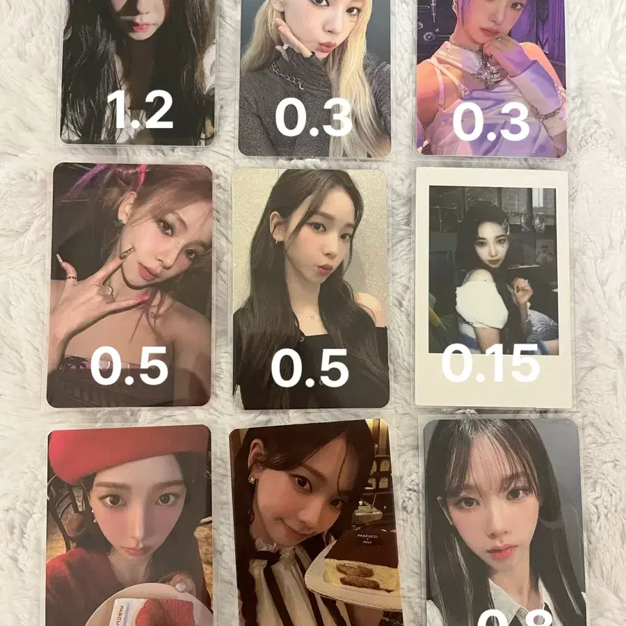 에스파 카리나 걸즈 폴라로이드 하이퍼 라인 마이 월드 스파이시 베레모 파스쿠찌 미공포 포토카드 포카 1